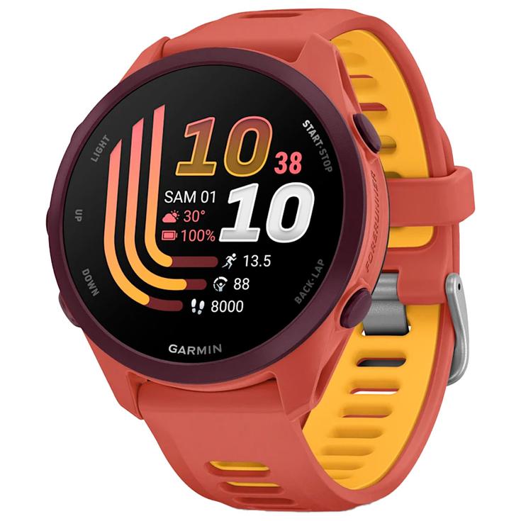 Garmin GPS watch Forerunner 170 Music Rouge Rose Overview