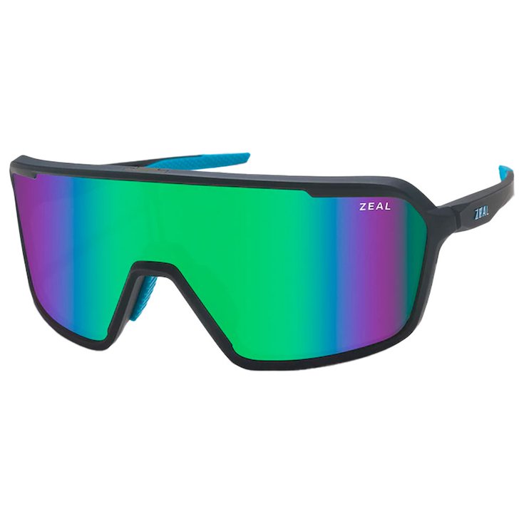 Zeal Occhiali da sole Harbinger Matte Black Plunge Ellume Jade Mirror Polarized Presentazione