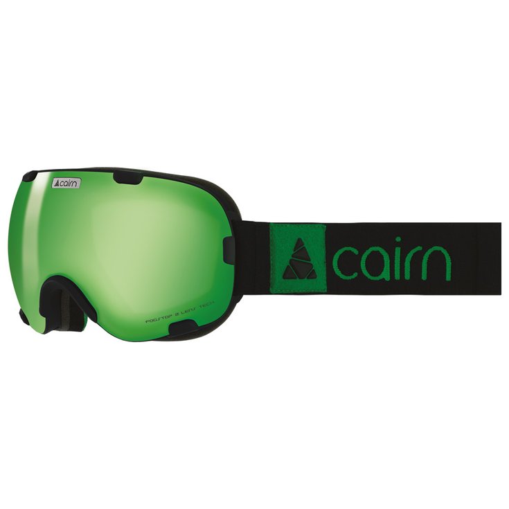 Cairn Masque de Ski Spirit Mat Black Green Spx 3000 Ium Présentation