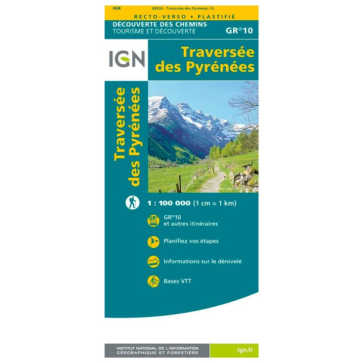 IGN La Traversée des Pyrénées GR10 