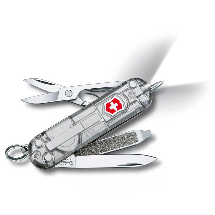 Victorinox Knives Signature Lite Silvertech Grey Argent Translucide Overview