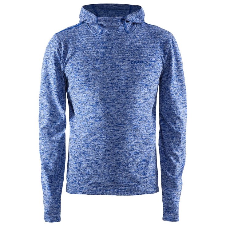 Craft Sweaters Sportswear Core Hoodie Seamless Blue Voorstelling