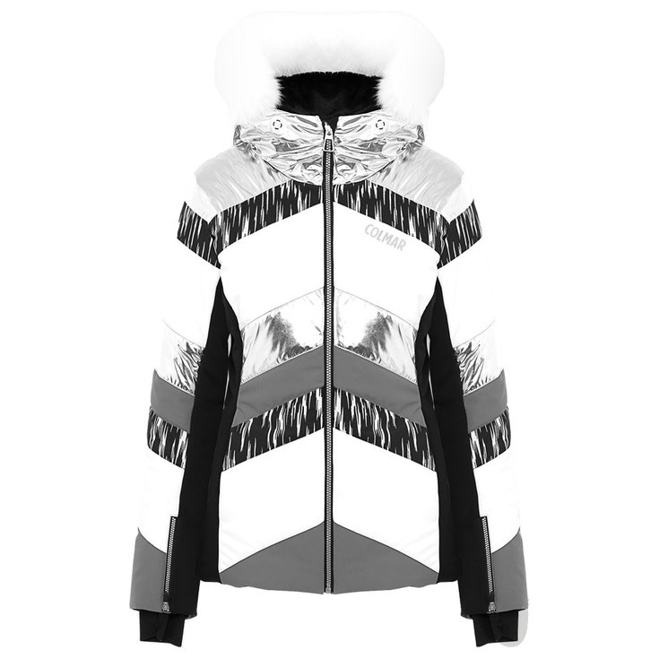 Colmar Ski Jacket Aster Iron White Silver Black Overview