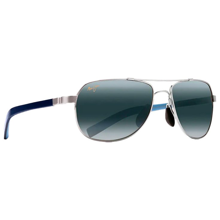 Maui Jim Sonnenbrille Guardrails Argent Bleu Clair Gris Neutre MauiBrilliant Präsentation