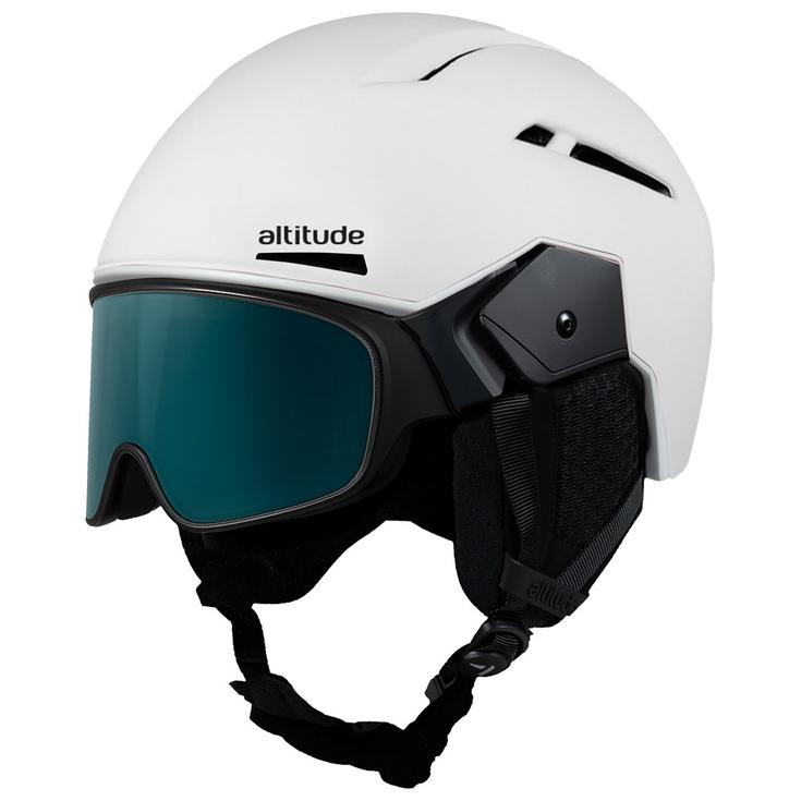 Altitude Eyewear Skihelm mit Visier Stratos Visor Pearly White Präsentation