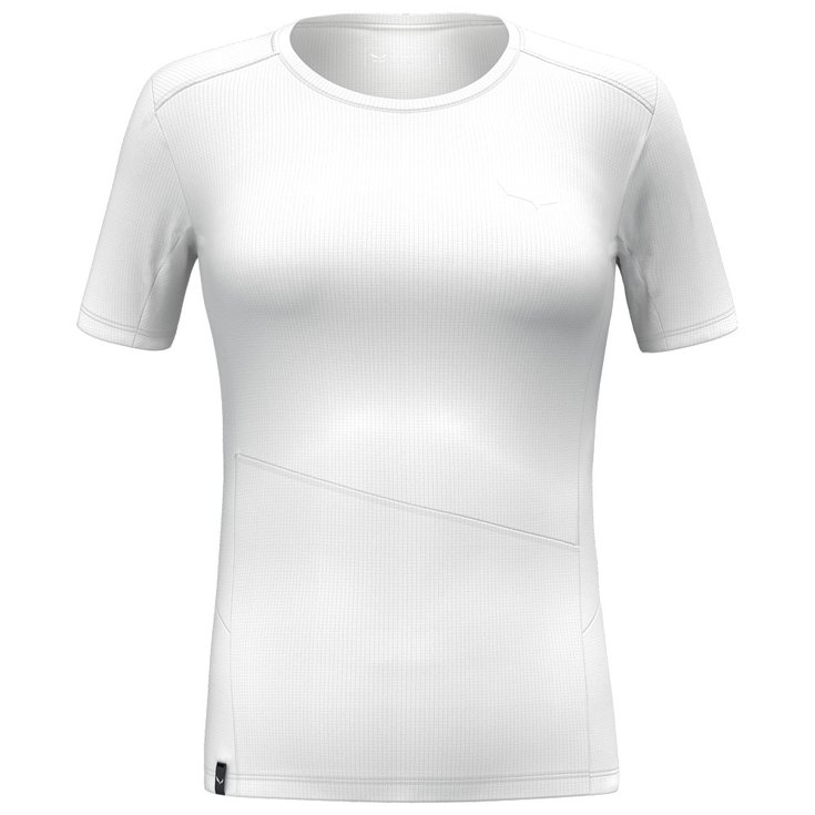 Salewa Camiseta de trekking Puez Sporty Dry T-Shirt W White Presentación