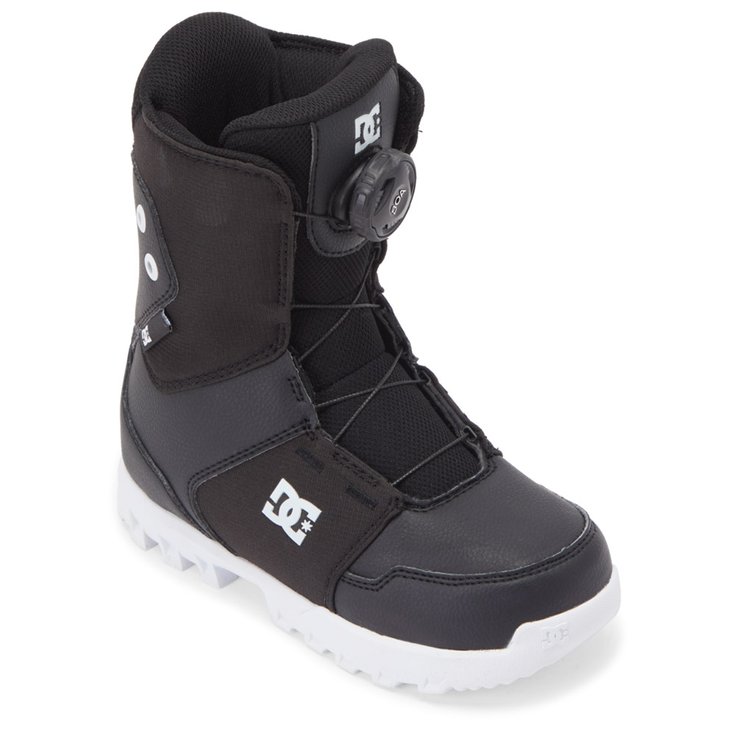 DC Boots Youth Scout Boa Black White Overview