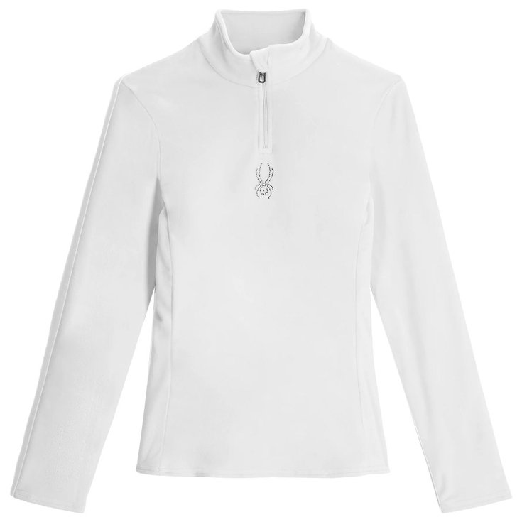 Spyder Fleece Shimmer Bug 1/2 Zip White Overview