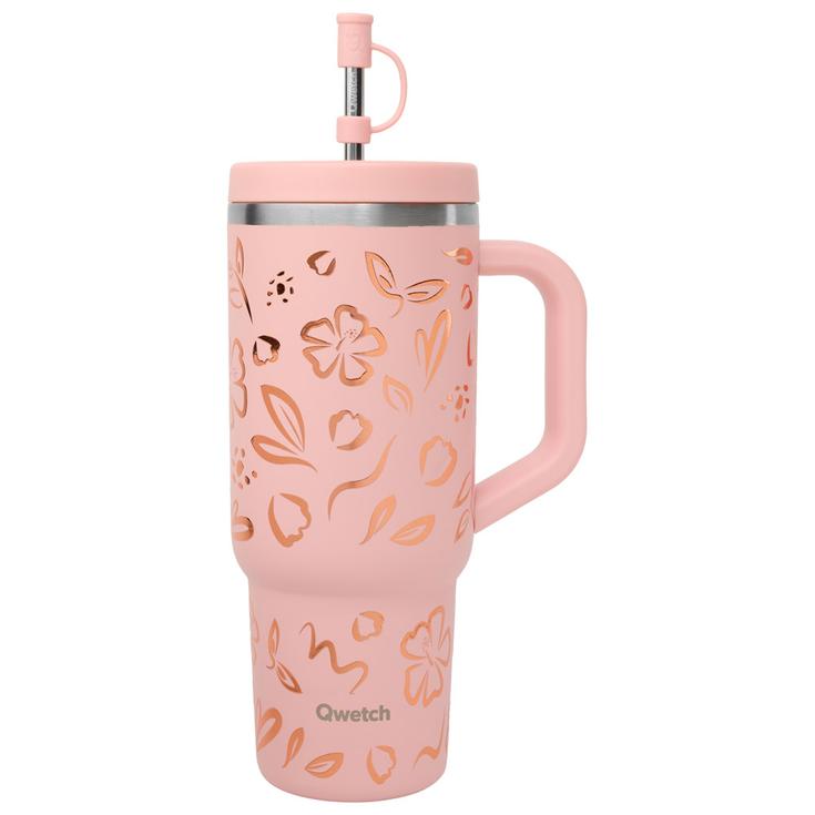 Qwetch Mug Travel Cup 900 ml Rose Pastel Overview