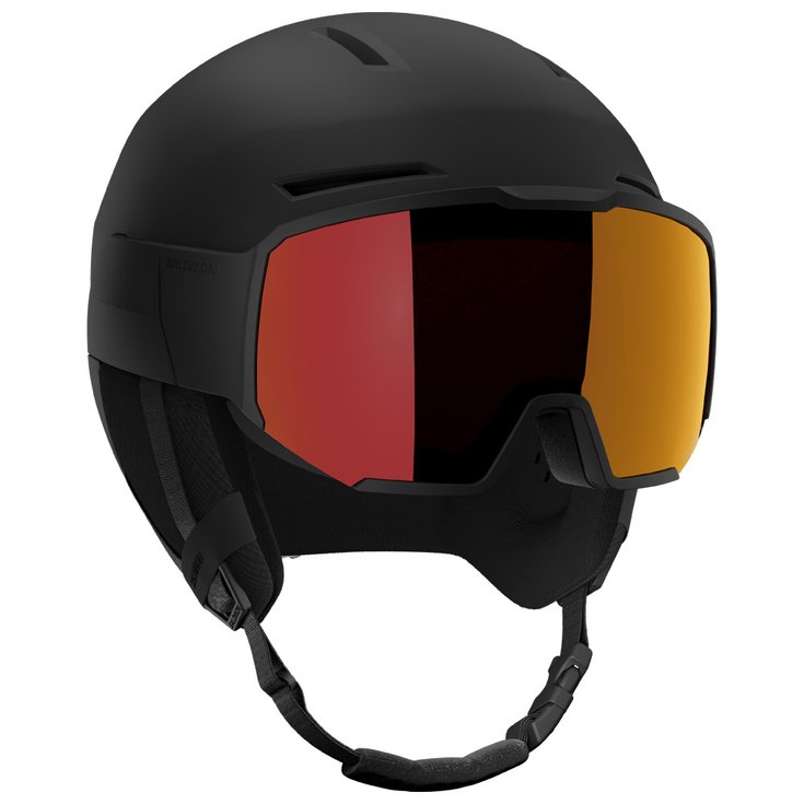 Salomon Visor helmet Osmo Black Sigma Poppy Red Overview