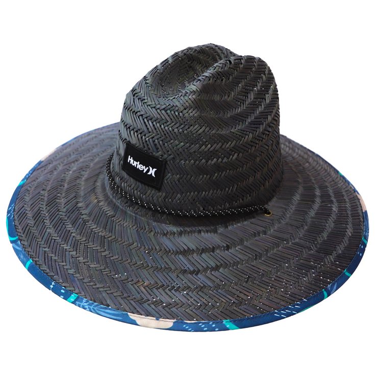 Hut Hurley Java Straw Hat Black Blue Sommer 2024 Glisshop