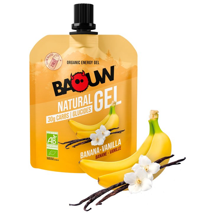 Baouw Energy Gel Gel Naturel Bio 85 g. Banane Vanille Overview