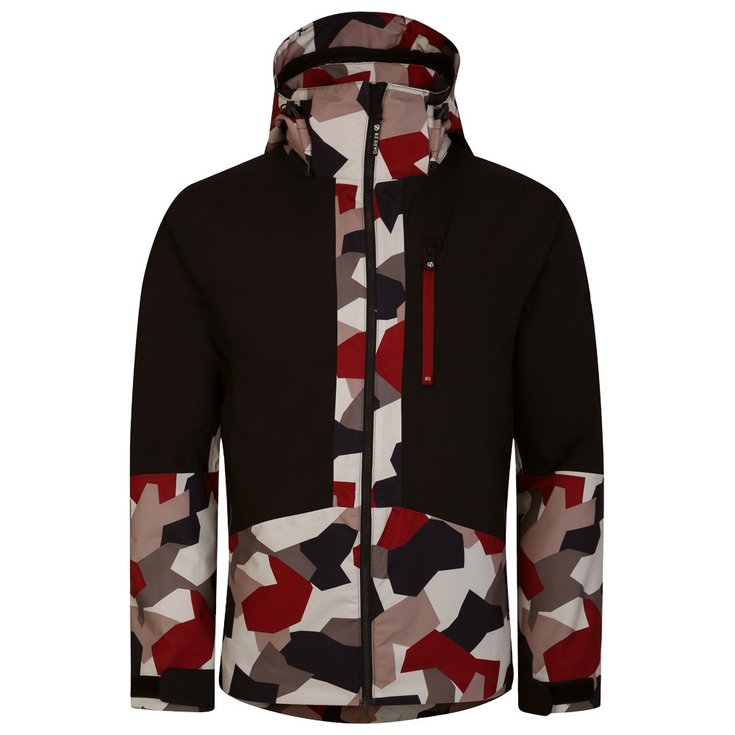 DARE2B Ski Jacket Edge Jacket Black Clay Geo Camo Overview