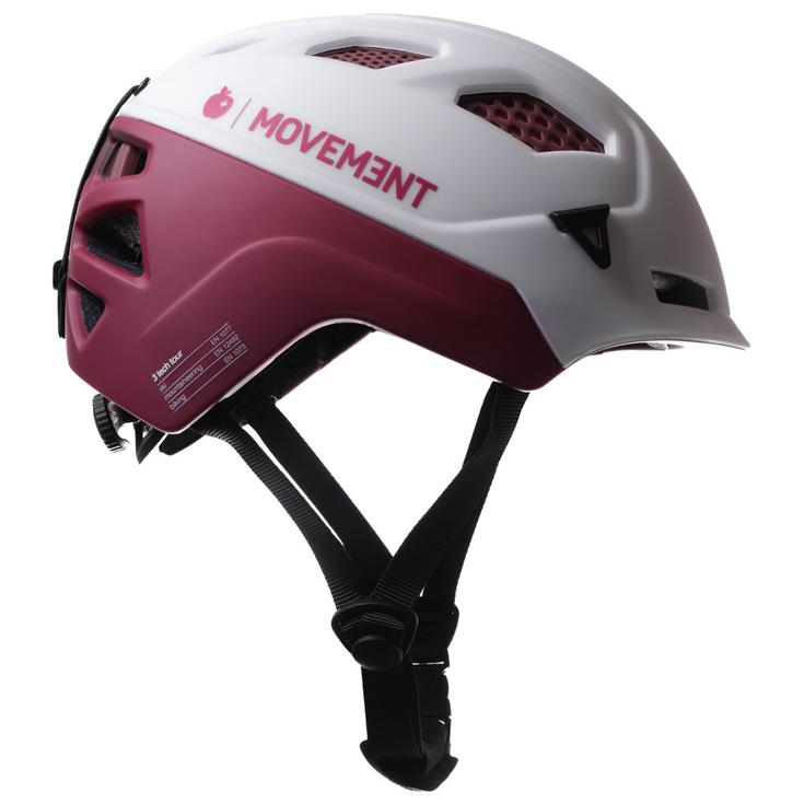 Movement Helmet 3Tech Tour Honeycomb White Merlot Overview