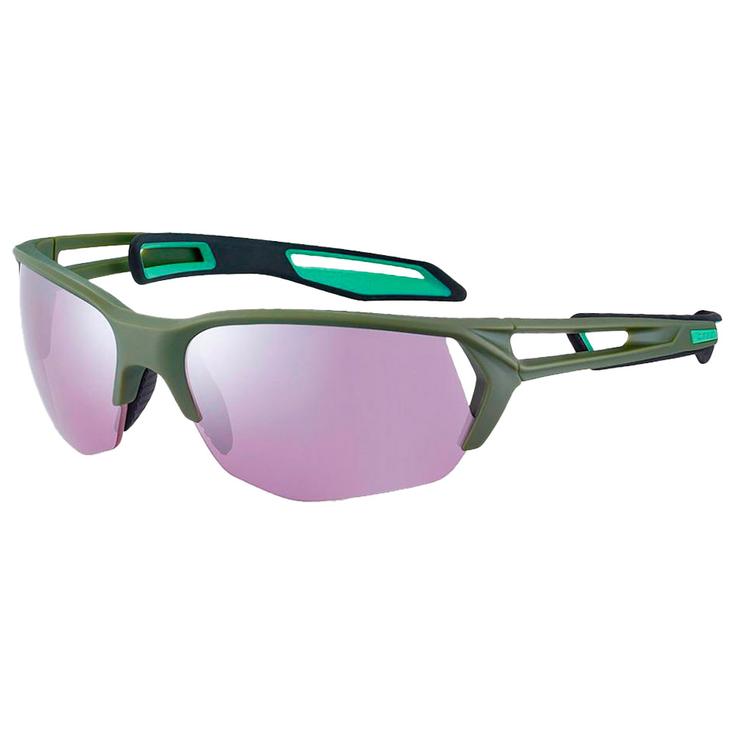 Cebe Sunglasses S'Track L 2.0 Forest Matte Sensor Silver Pink Overview