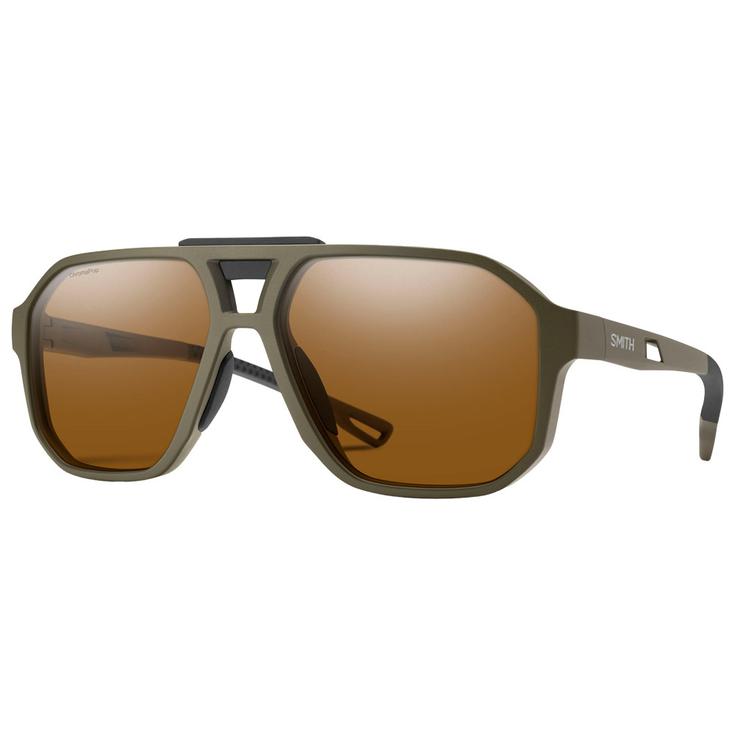 Smith Occhiali da sole Truss Matte Olive Oil Chromapop Brown Polarized Presentazione