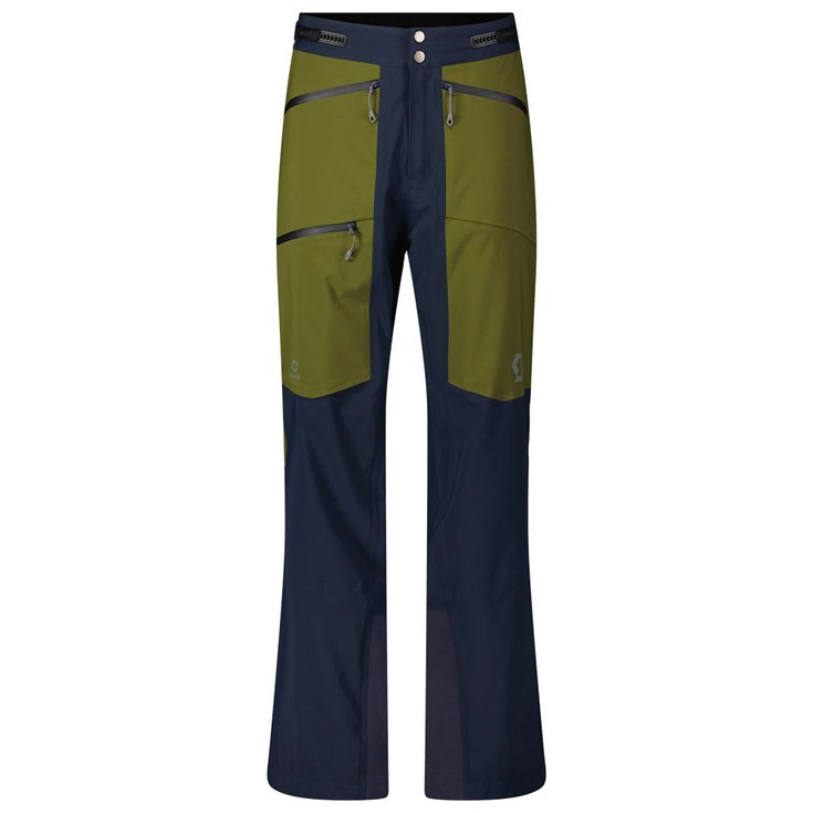 Scott Skihose M's Dryospun 3L Pant Dark Blue Fir Green Präsentation