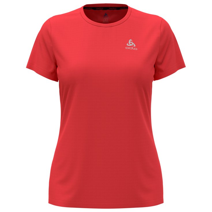 Odlo Trail T-shirt Tee Shirt Crew Neck Short Sleeve Essential Flyer Cayenne Voorstelling