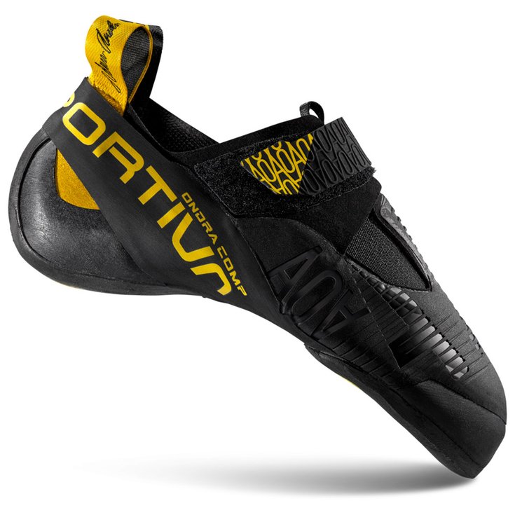 La Sportiva Chaussons d'escalade Ondra Comp Black Yellow Présentation