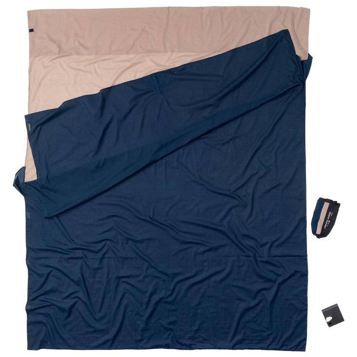 Cocoon Slaapzak hoes Coton Egyptian Rectangulaire Double Khaki Tuareg Voorstelling