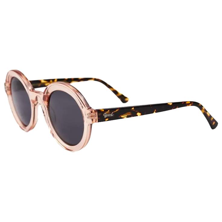 Binocle Eyewear Occhiali da sole Habana Shiny Peach Tortoise Yellow Gradient Grey Polarized Presentazione