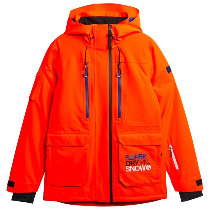 Superdry Skijacke Ultimate Rescue Jacket Neon Sun Orange Präsentation