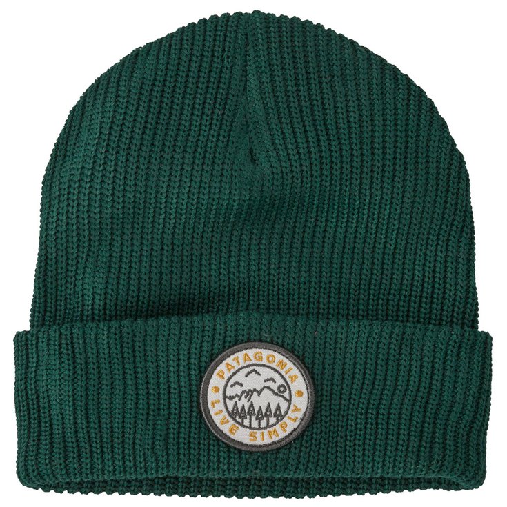 Patagonia Bonnet Kid's Logo Beanie Live Simply Crest: Pinyon Green Overview