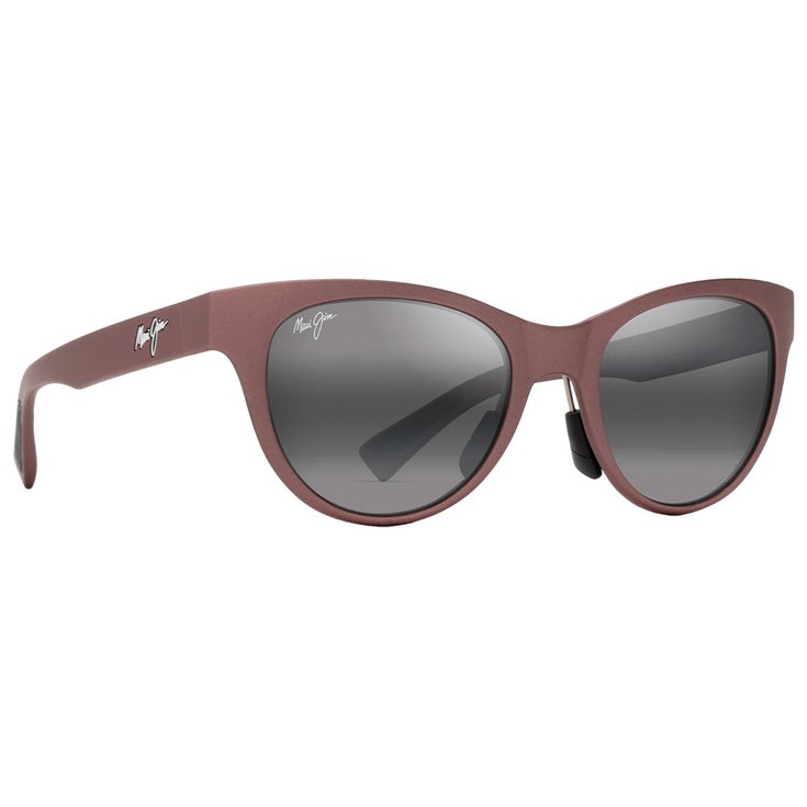 Maui Jim Lunettes de soleil Hulahe Metal Matte Dark Rose Neutral Grey Mineral Superthin Présentation