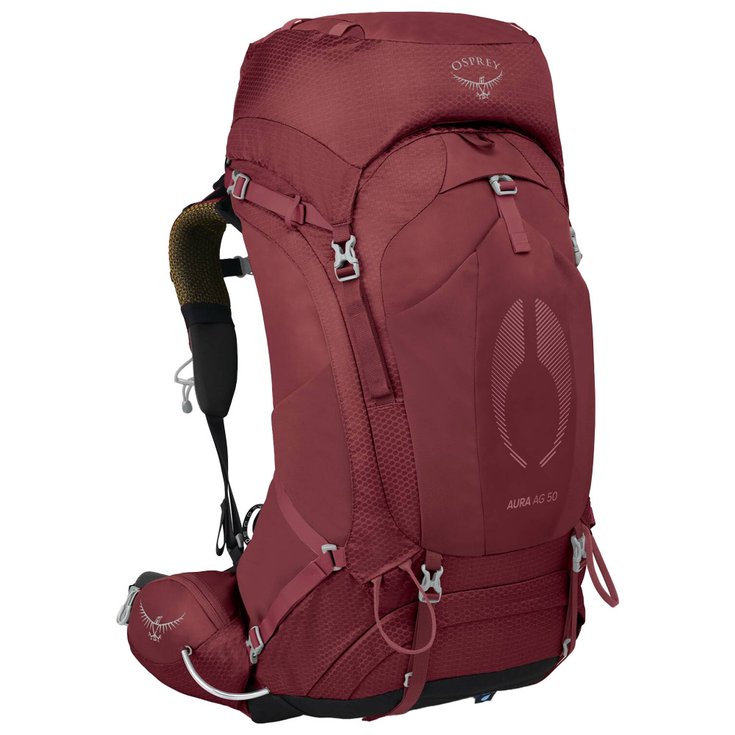 Osprey Backpack Aura Ag 50 Berry Sorbet Red Overview