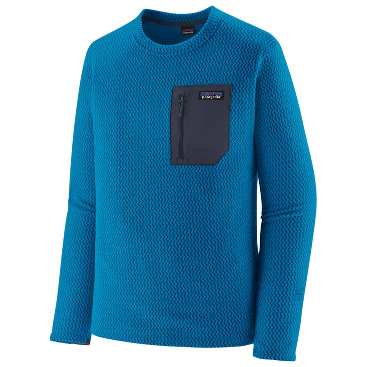 Patagonia Fleece Patagonia Men's R1 Air Crew Endless Blue Overview