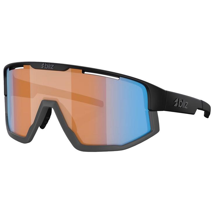 Bliz Sunglasses Fusion Small Matte Black ano Optics Nordic Light Coral Orange Blue Multi Overview