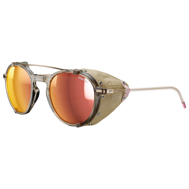 Julbo Zonnebrillen Legacy Translucide Brillant Rose Or Beige Reactiv 1-3 Glare Control Voorstelling