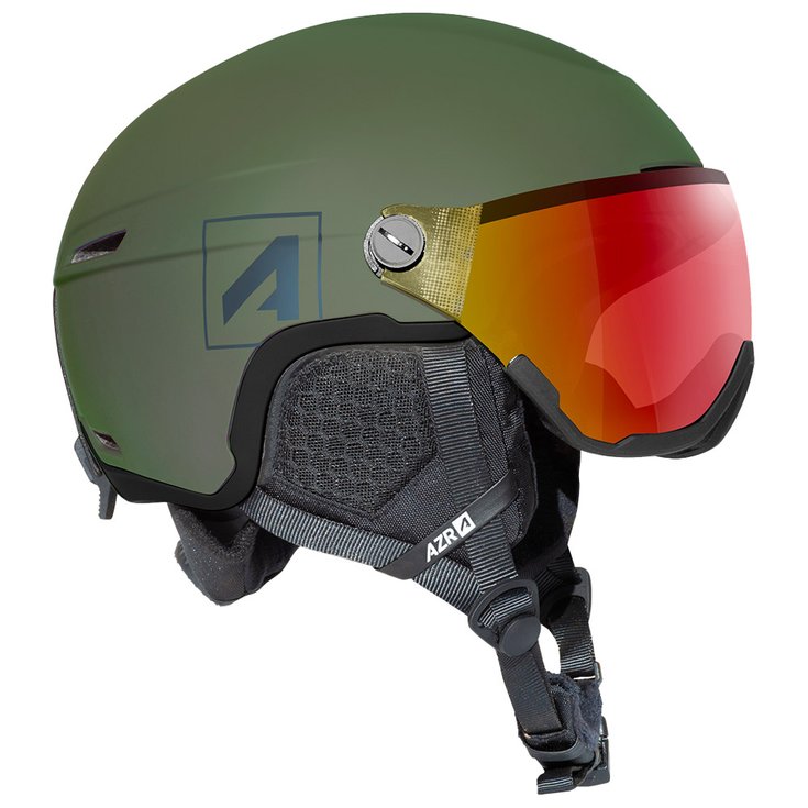 AZR Visor helmet Orion Visor Kaki Noir Mat Irisé Rouge Overview