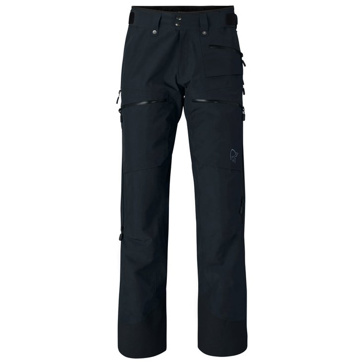 Norrona Skihose Lofoten Gore-Tex Insulated Pant Caviar Präsentation