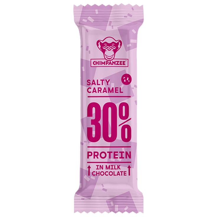 Chimpanzee Energieriegel Protein Bar 30% 50 g. Salty Caramel Präsentation