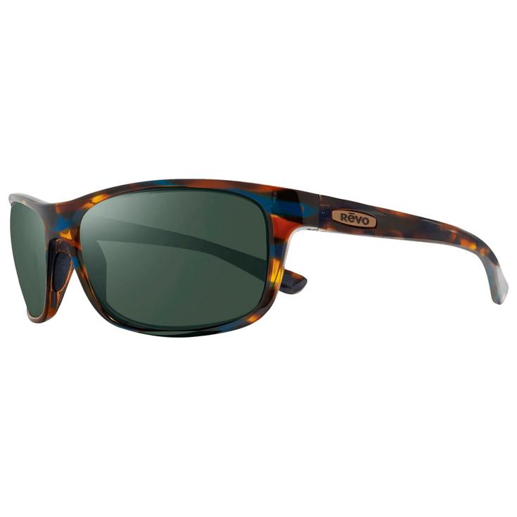 Revo Zonnebrillen Jude Tortoise Blue Crystal Smoke Green Polarized Voorstelling