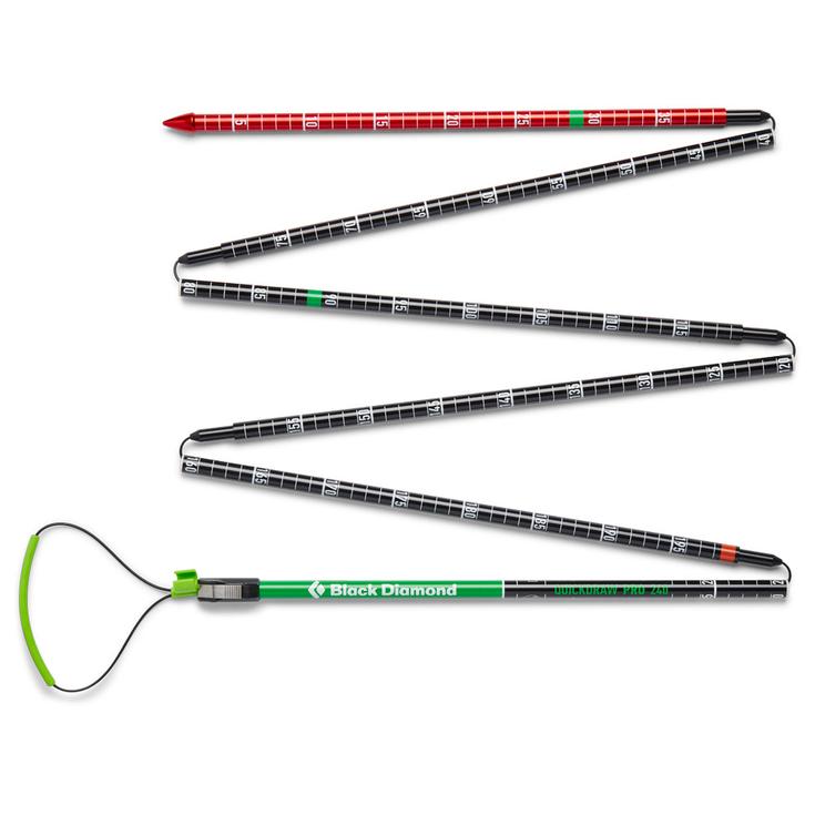 Black Diamond Sonda Quickdraw Pro Probe 240 Black Green Presentación