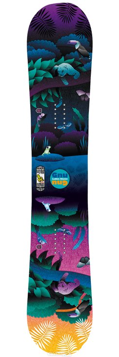Gnu Tabla De Snowboard Ladies Choice Jamie Anderson Parte Superior