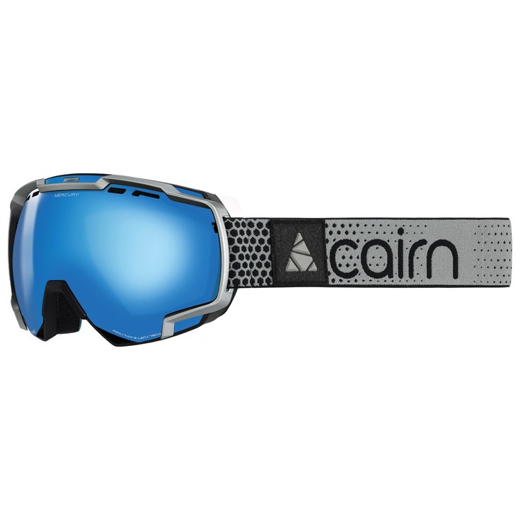 Cairn Masque de Ski Mercury Mat Black Silver M Blue Spx 3000ium Présentation