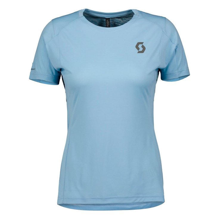 Scott Camiseta de trail Trail Run S/S Women's Glace Blue Presentación
