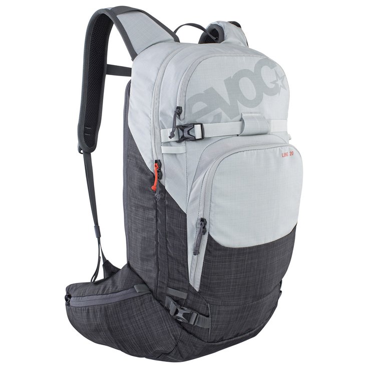 Evoc Backpack Line 20l Silver Heather Carbon Grey Overview
