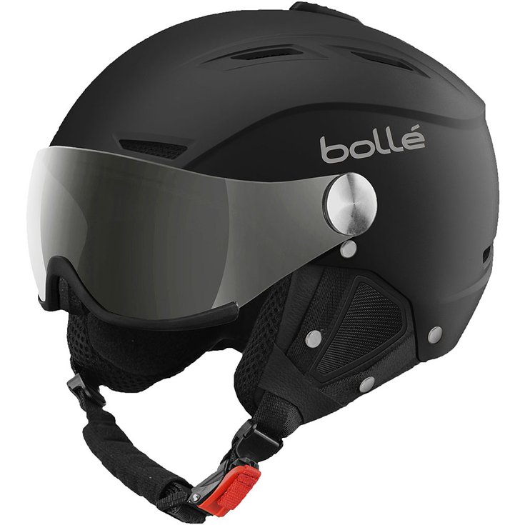 Bolle Helmet W/ Visor Backline Visor Soft Black & Silver With Modulator Grey Visor General View