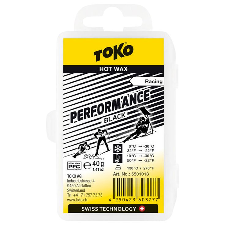 Toko Fartage glisse Nordique Performance Black 40 G Présentation