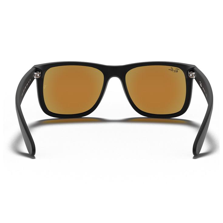 Ray Ban Occhiali da sole RB4165 Justin Color Mix Matte Rubber Black Mirror Blue  Ray Ban Occhiali da sole RB4165 Justin Color Mix Matte Rubber Black Mirror Blue