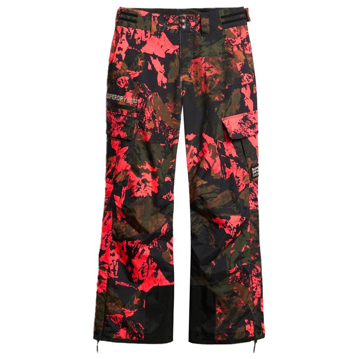 Superdry Pantalon Ski Ultimate Rescue Trousers Volcanic Mountain Orange Présentation