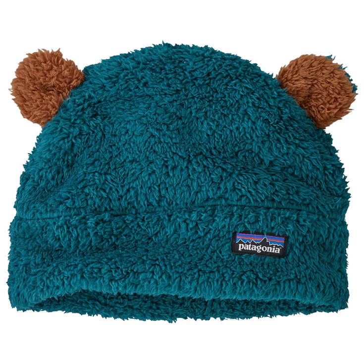 Patagonia Bonnet Baby Furry Friends Hat Dark Borealis Green Présentation