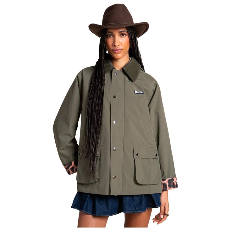 Flotte Blouson Street Archives Kaki New Léopard Présentation