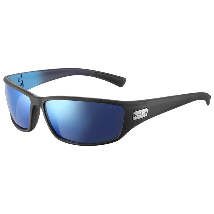 Bolle Sonnenbrille Python Matte Black Blue Hd Polarized Offshore Blue Präsentation