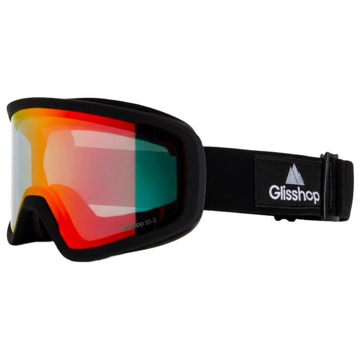 Glisshop Máscaras Mountain Belledonne Black Adaptive Red Mirror Presentación