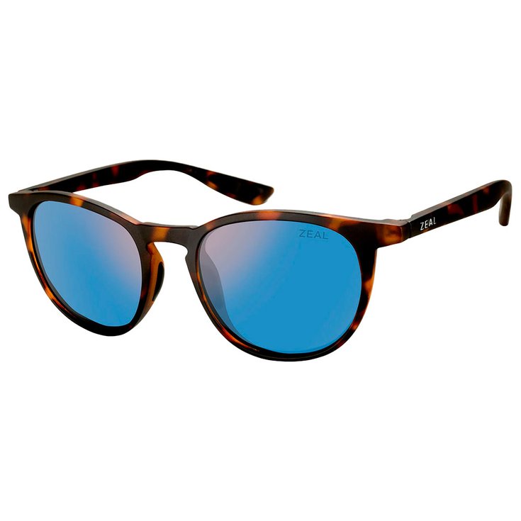 Zeal Lunettes de soleil Juno Matte Tortoise Ellume Polarized Horizon Blue Présentation